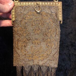 Antique Ladies Hand Bag Metro Bagworks Paris France Vintage art deco flapper